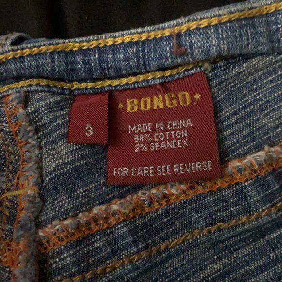 Bongo denim jean short shorts stretchy size 3 - Picture 3 of 6